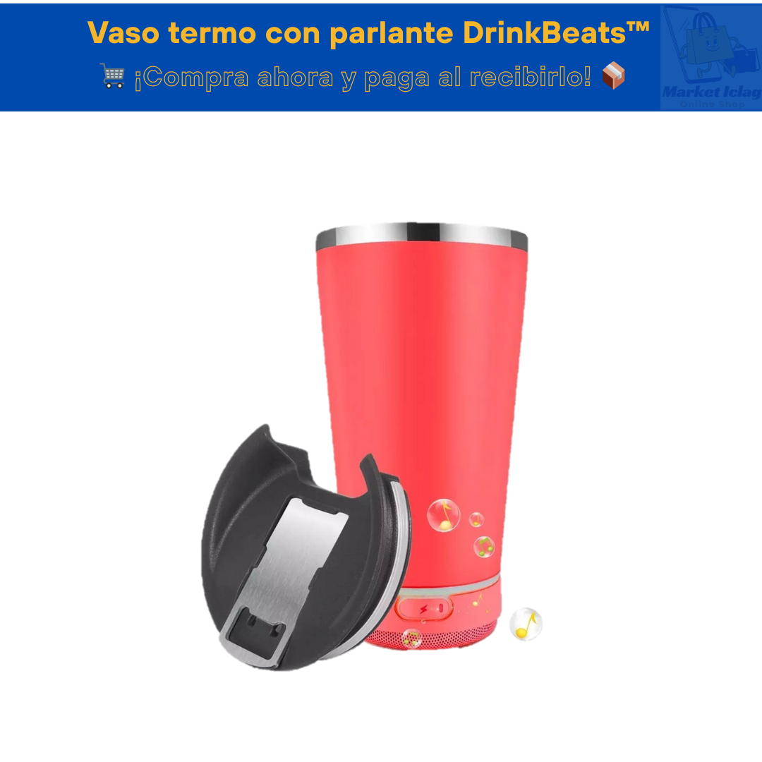Vaso termo con parlante DrinkBeats™
