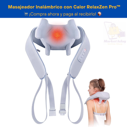 🌿 Masajeador Inalámbrico con Calor RelaxZen Pro™
