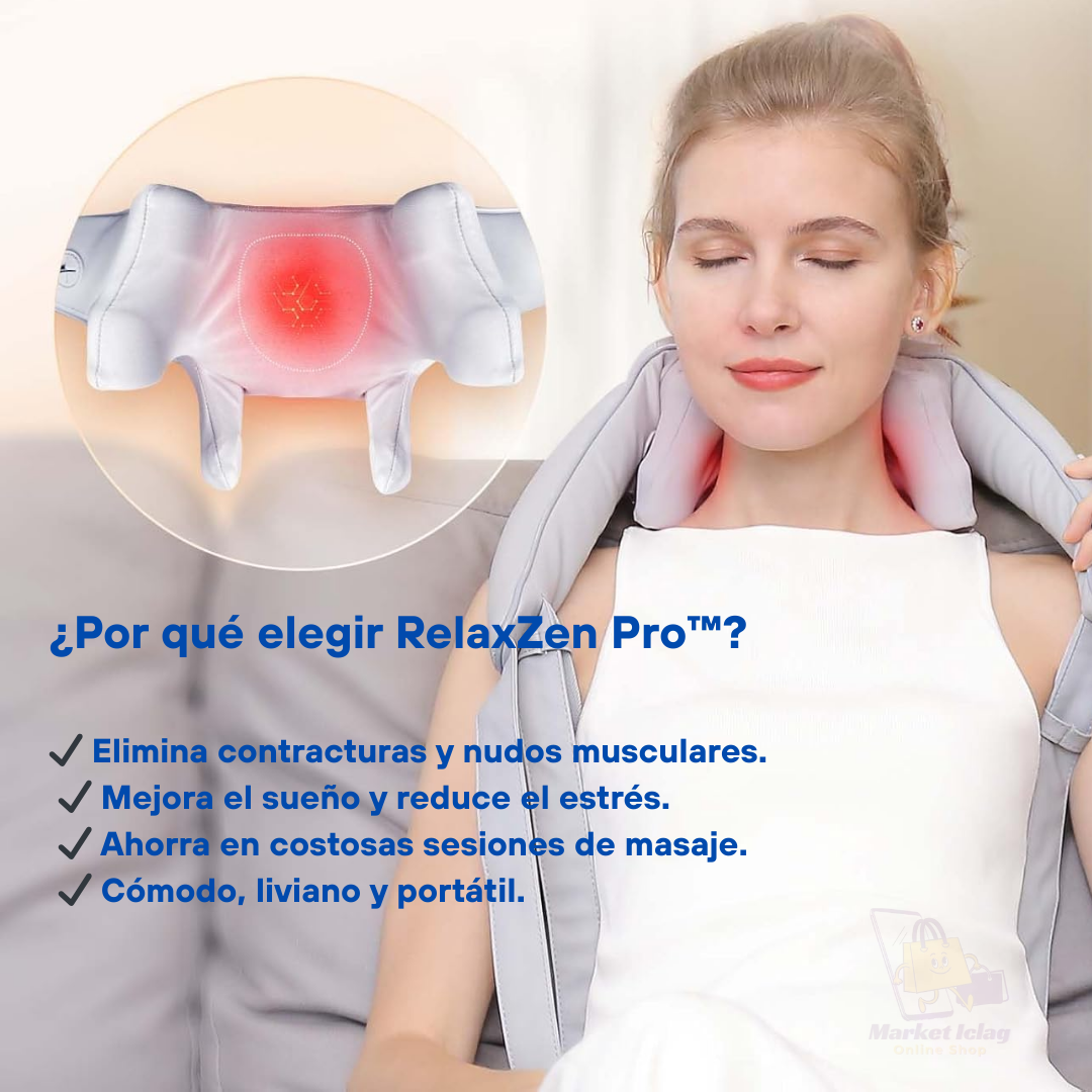 🌿 Masajeador Inalámbrico con Calor RelaxZen Pro™